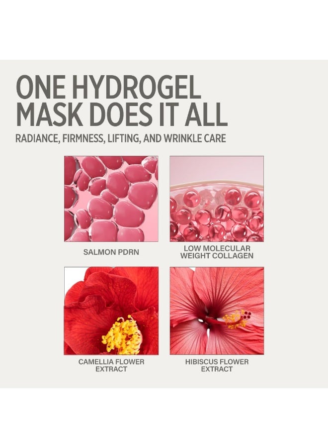 KEYTH LUCY PDRN GLOW COLLAGEN HYDROGEL MASK 4EA X 38G (1.34 OZ.) / Skin Elasticity Enhancement, Vitality Boosting, Nourishment & Soothing, Deep Hydration - Image 3